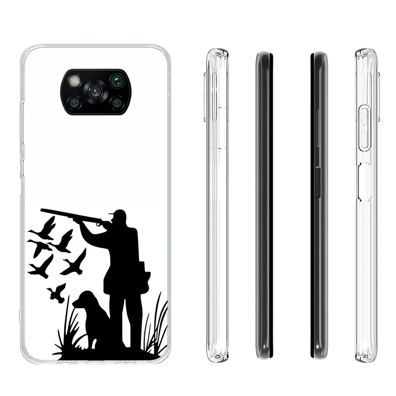 Juste de téléphone pour homme de chasse et de pêche, coque souple pour Xiaomi, casque X6, X5 tage, NDavid, Bery Pro, F6, F5, F4, Gt, F3, ustensiles de cuisine F1, M5S, figurine M3