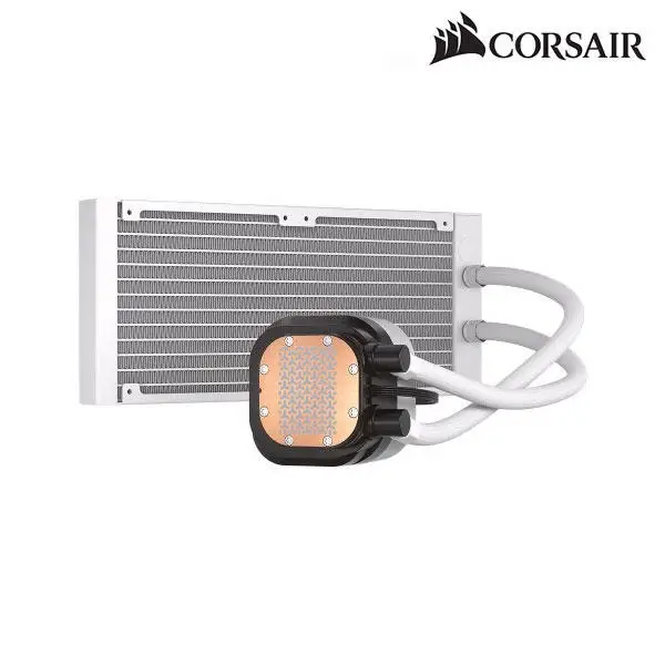 Corsair Nautilus 240 Rs Argb (أبيض) (منتج كومسفيل الأصلي) مبرد وحدة المعالجة المركزية ومروحة تبريد المياه A/S ضمان 5 سنوات