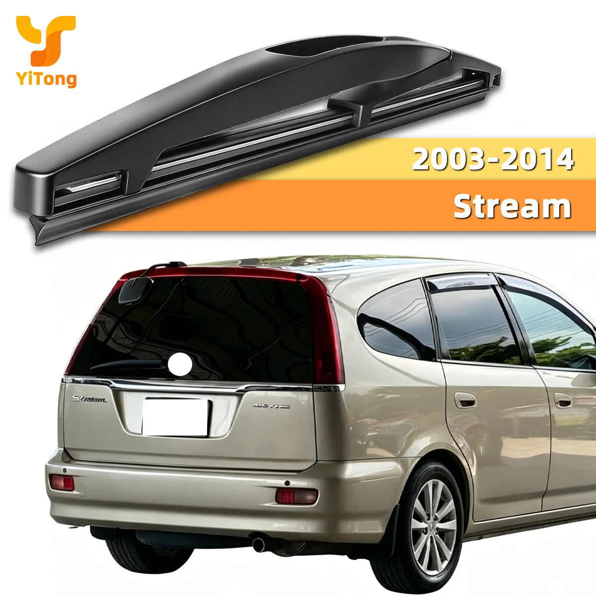 

Suitable For Honda Stream 2003-2014 Rear Windshield Wiper Blade Natural Rubber Strip Back Window Wiper Auto Parts Silent Wiping