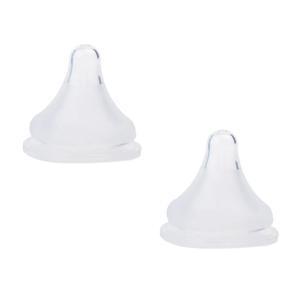 

2Pcs Wide Neck Silicone Pacifier for Teething Babies Soft Safe Bpa-Free Baby Soother Infant Pacifier Simulation Design Smooth