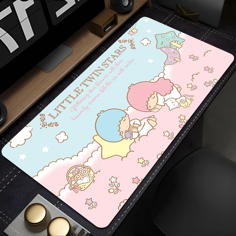 Mouse pad Large game player computer keyboard pad desk pad anti-slip cartoon table pad PC carpet littletwinstars Mousepad Kawaii