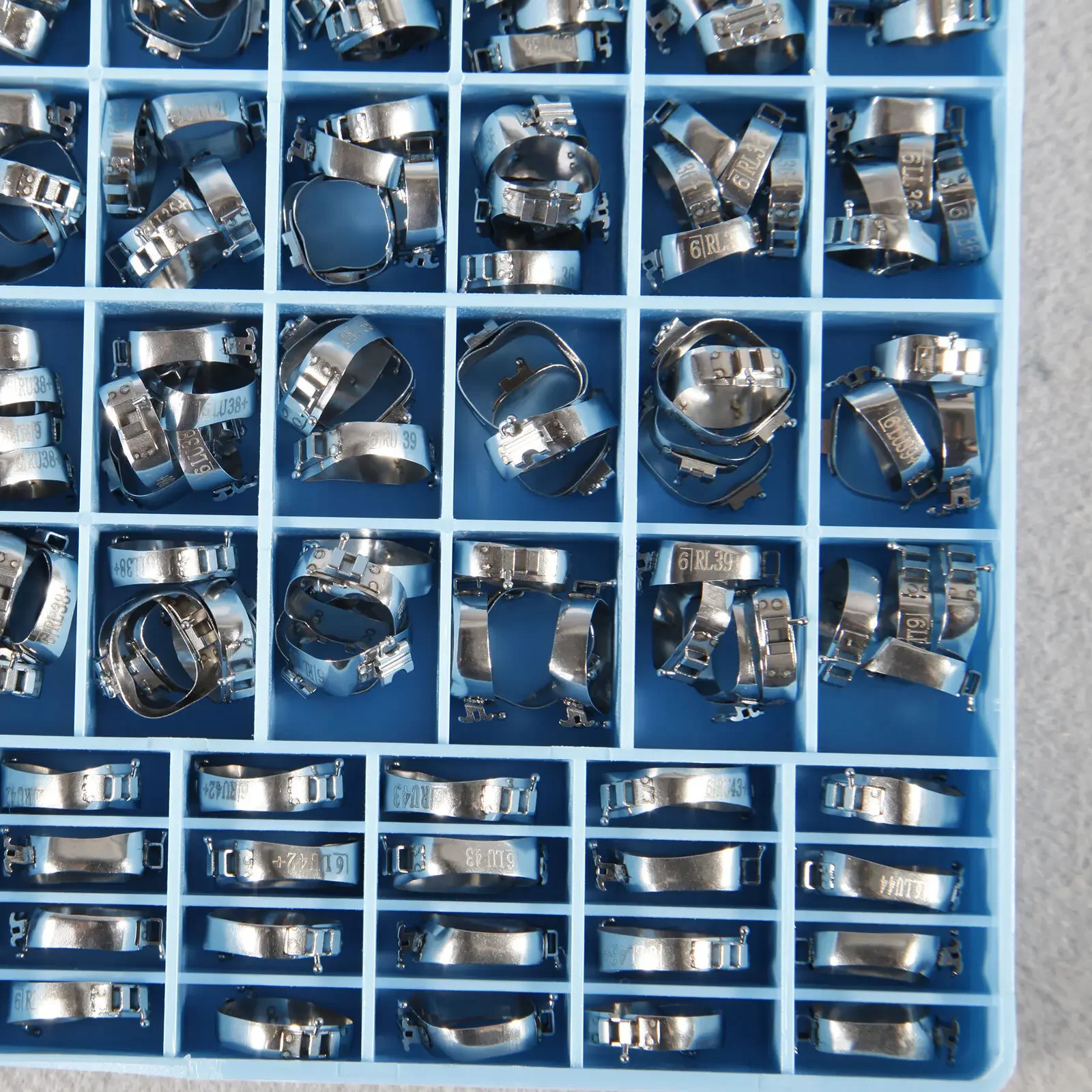 85 Sets/320PCS Dental ​Stainless Steel Orthodontic Convertible Single Buccal Tube 1st  Molar Band + Lingual Sheath MBT 022