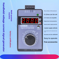 Handheld Plus or Minus 0-10V Signal Generator, Current 0-4-20 MA Analog Signal Output Calibrator 50MHz 5V Level LED Display