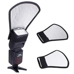 Universal Flash Diffuser Softbox Silver/White Reflector for Canon Nikon Pentax Yongnuo Speedlite Photography Accessories