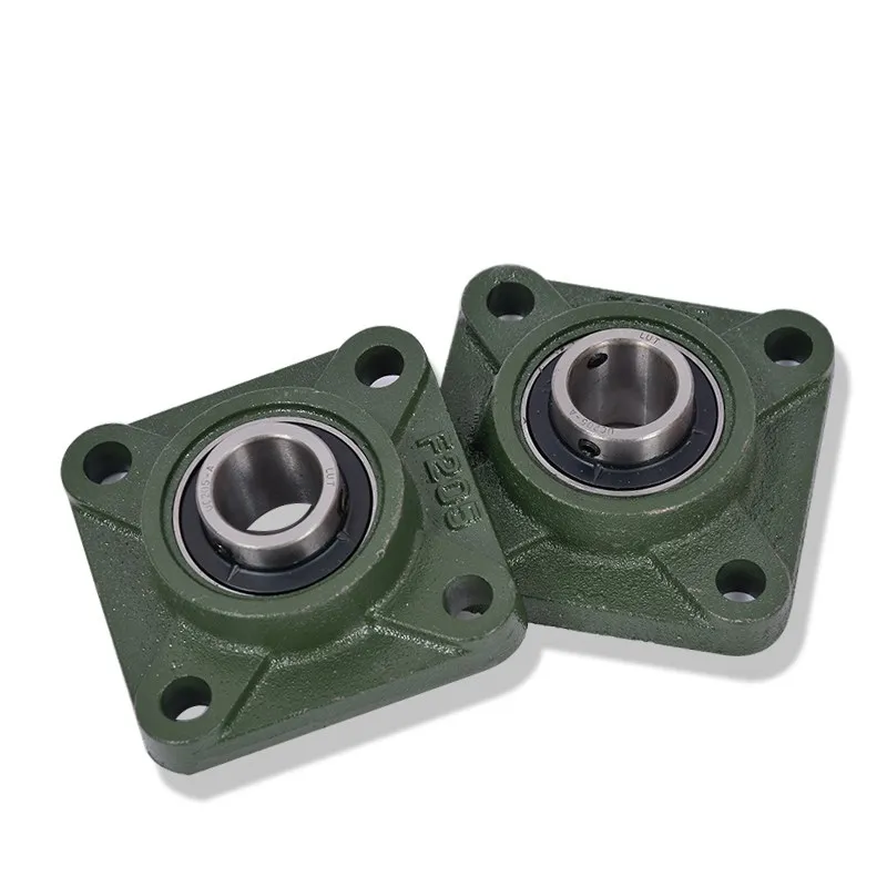 1PC UCF201/UCF202/UCF203/UCF204/ Housing 4 Bolt Mounted Bearing Bore Square Flange Pillow Block