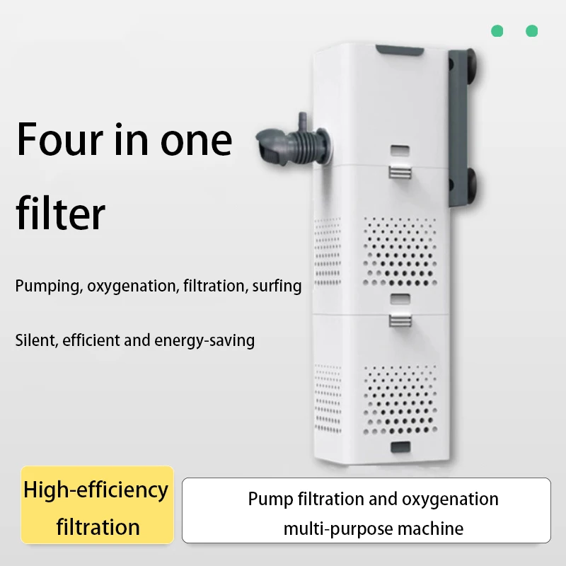 Aquarium Filter Fish Tank Circulation Filters Pump Mini Household Hang on Pumps Aquariums Oxygenate Water Filter Purifier