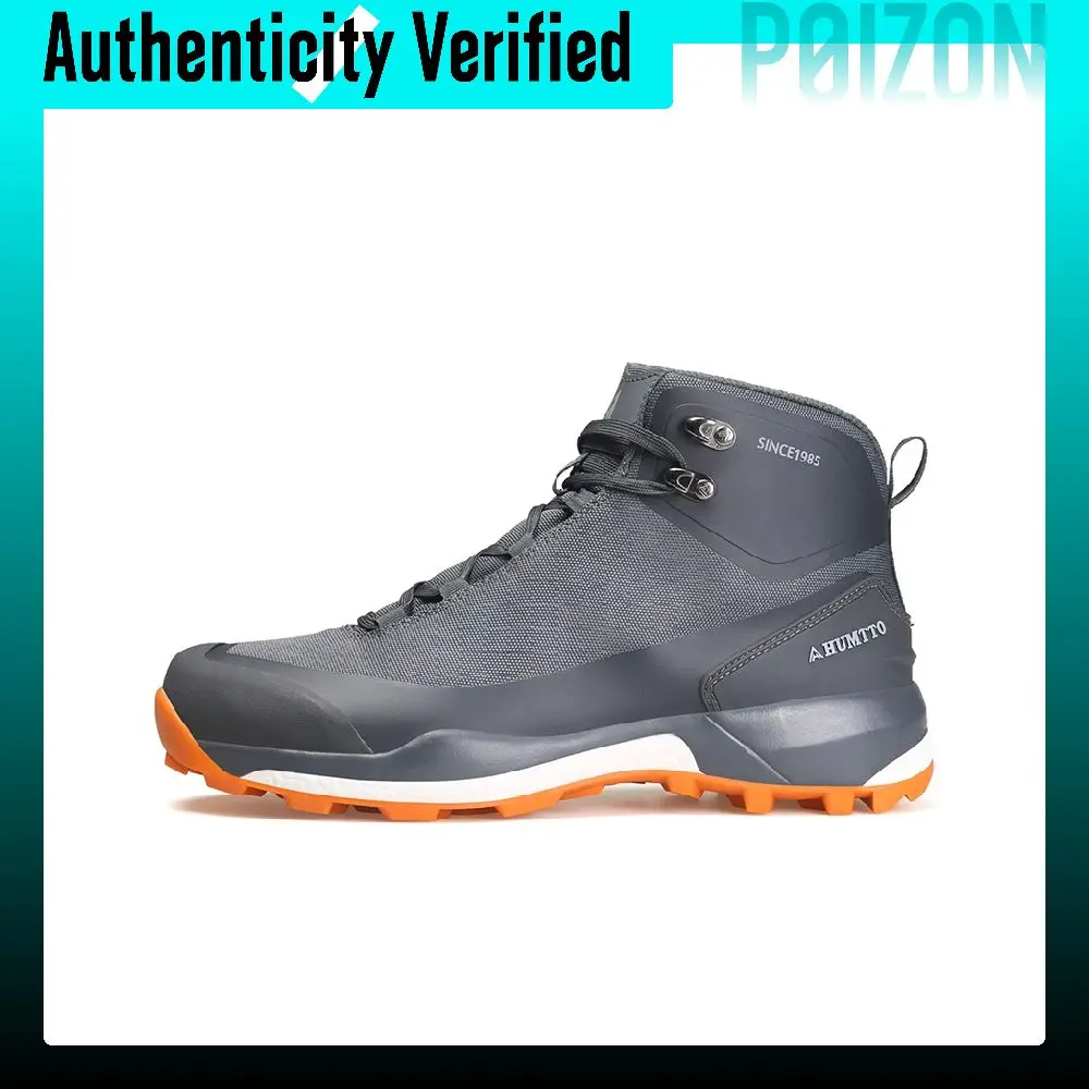HUMTTO Abrasion Resistant Breathable Abrasion Resistant Breathable High top Outdoor Shoes Men's Dark Gray 220939A-2