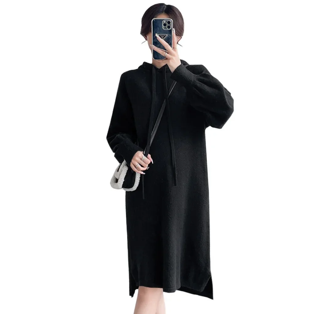 Pregnant Women\'S clothing Autumn Winter maternity dress Knitwear Dress New Korean Woolen Dress pregnancy photoshoot dress