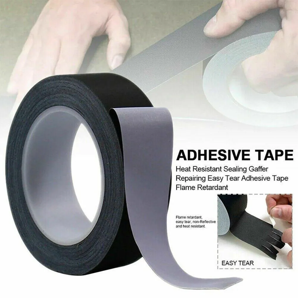 

15M 9MM Heat-Resistant Adhesive Cloth Fabric Tape For Automotive Cable Wiring Tape Harness Wiring Loom- Electrical Heat Tape