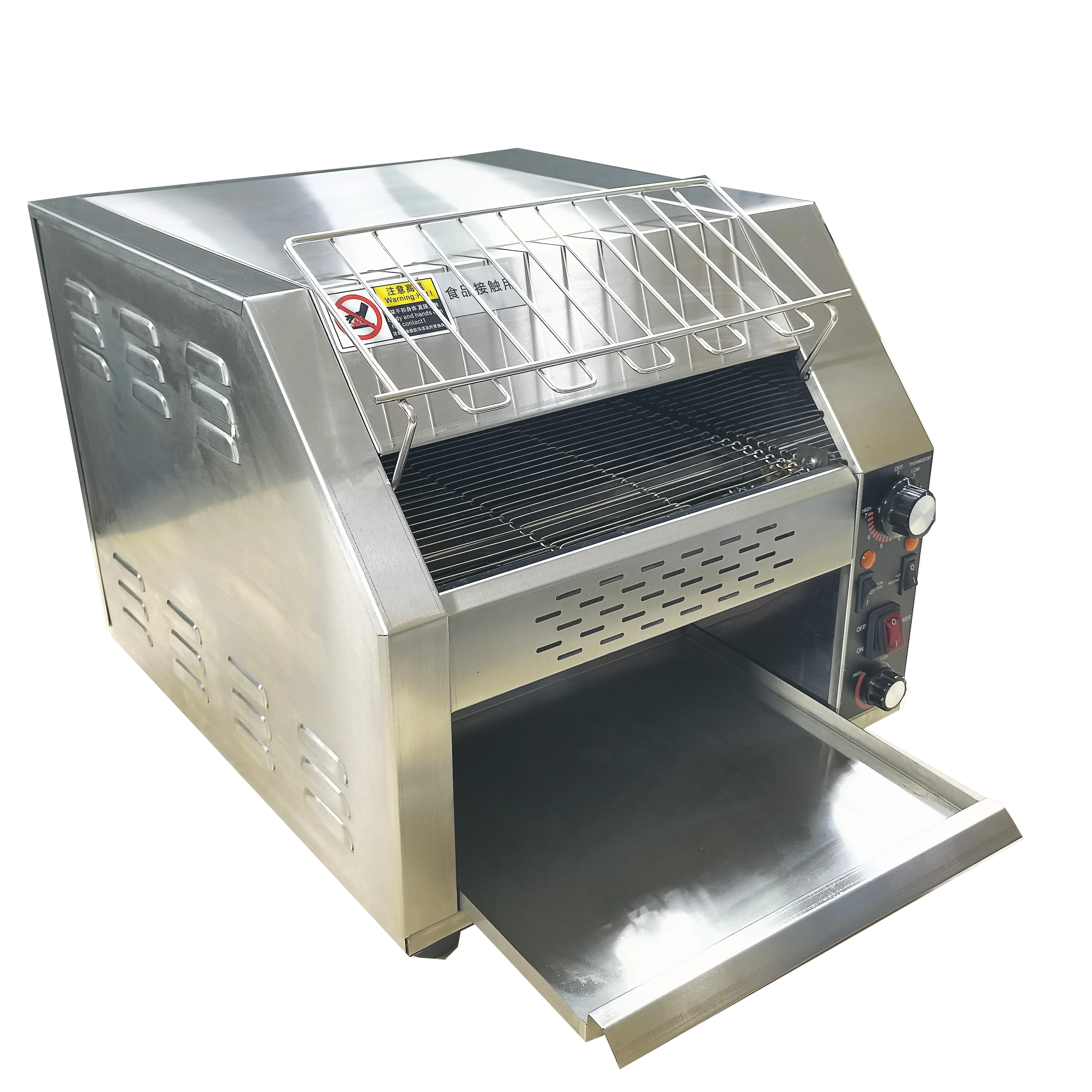 

220V Professional commercial Stainless Steel Toaster Manufacturer Bread Electric Conveyor Toasters With CE