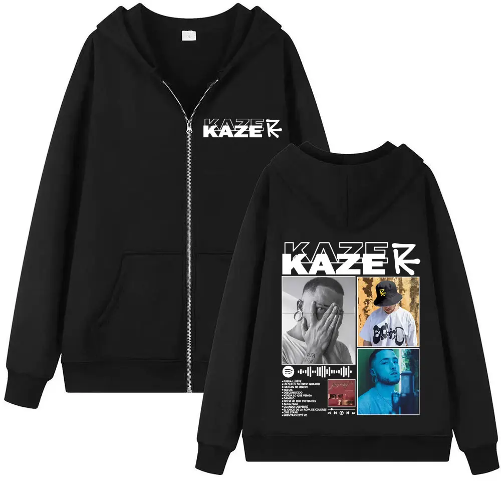 

Рэпер Kazer Album Tour 2025, обложка, куртка на молнии, толстовки унисекс, Harajuku, ретро, толстовки на молнии, мужские толстовки с длинными рукавами в стиле хип-хоп