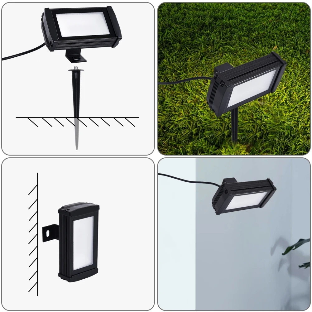 Luzes à terra inteligentes com temporizador, controle APP, Regulável Lawn Lights, impermeável Paisagem Lâmpada, ao ar livre Quintal Jardim, Música Sync