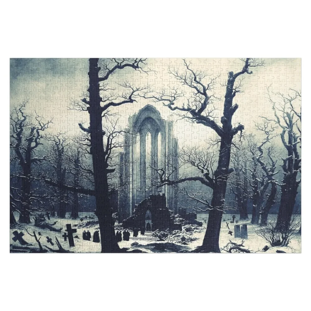 

Monastery Graveyard under Snow by Caspar David Friedrich Jigsaw Puzzle Animal Personalised Custom Gift Puzzle