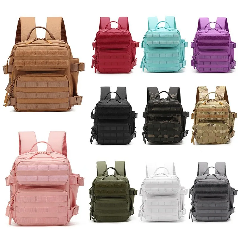 9L Mini Moll Backpack, Lightweight Fitness Gym Daypack for Men Women, Outdoor Sports EDC Cycling Travel Bag Camping Rucksack
