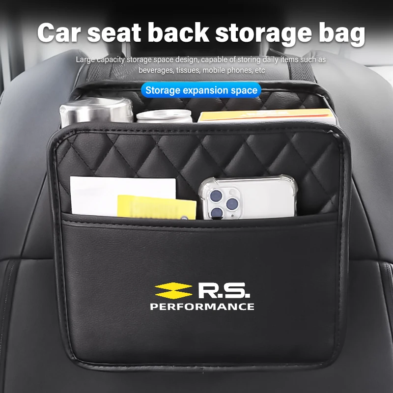 

Car Storage Box Phone Pocket Back Seat Organizer Hanging Bag For Renault RS Clio Scenic Logan Megane Koleos Sandero Safrane