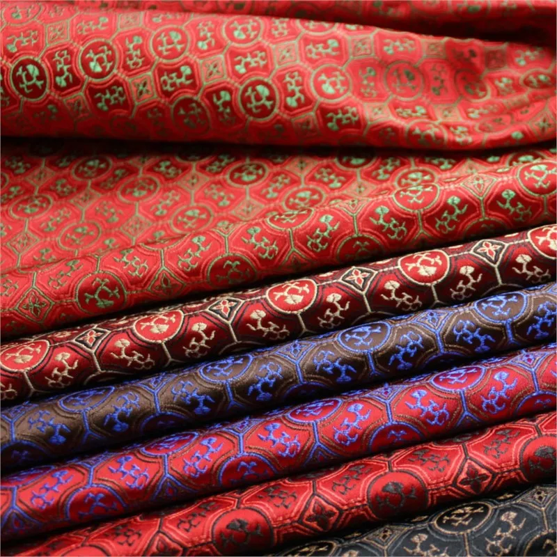 

Chinese-style robes Hanfu decorations handcrafted lace jacquard brocade silk fabric
