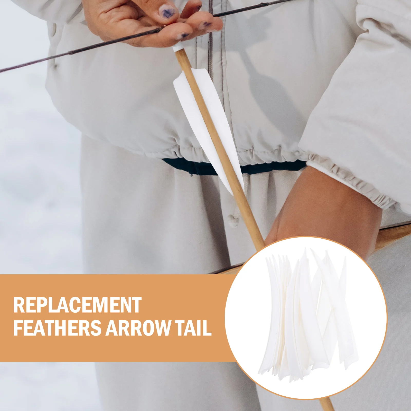 

20Pcs Arrow Tail Accessory Pure Colors Archery Arrow Tail Professional Replacement for Accurate Shooting Long-Lasting