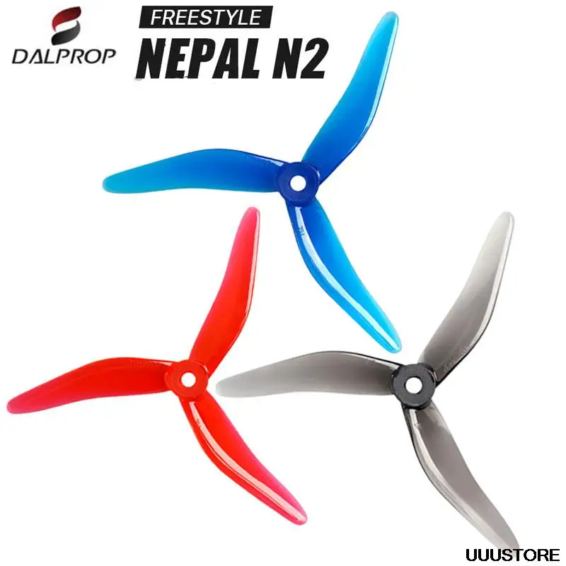 12PCS/6Pairs Upgraded Dalprop Nepal N2 T5142.5 5142.5 5.1 Inch 3-Blade Freestyle Propeller CW CCW POPO for FPV Racing RC Drone