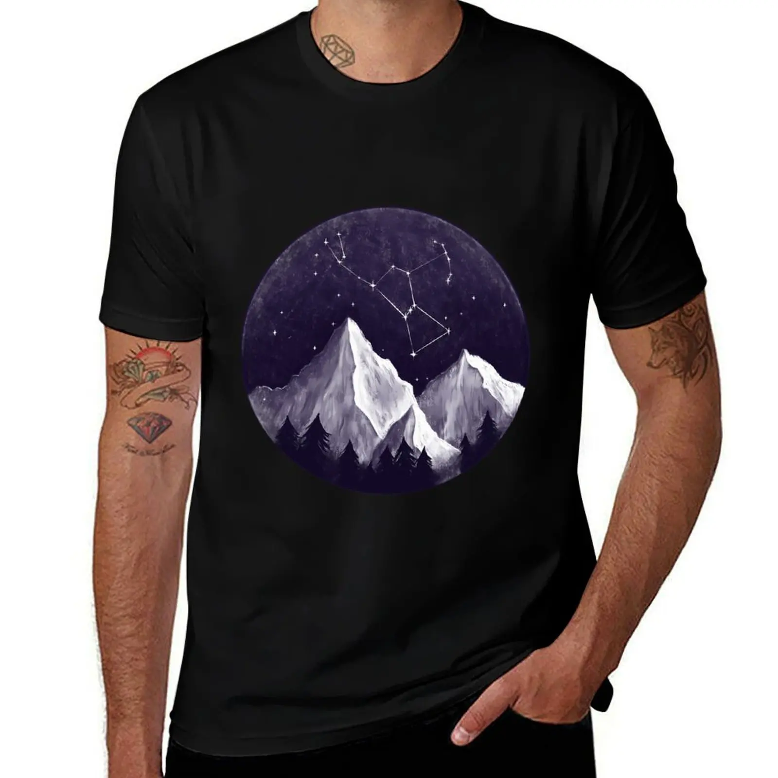 Orion constellation T-Shirt Plus Size Loose Short Sleeve Top T-Shirt