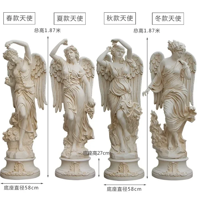 European Figure Statue Creative Home Soft Decoration Large Sculpture Decorative Art Ornament Plaster Like Fiberglass