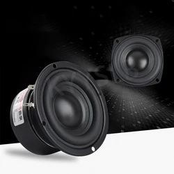KYYSLB 25~50W 3 Inch Speaker Driver Unit Woofer Subwoofer Bass Hifi Woven Basin Powerful Sound Audio Amplifier LoudSpeaker