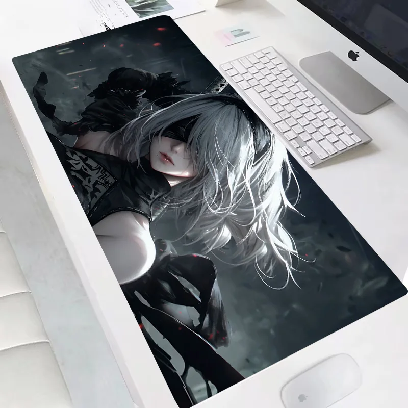 

Anime Cool Girl Large Gaming Mouse pad XXL Rubber Non-slip Desk Pads Computer Office HD Gamer Keyboard Mousepads Long Desk Mat