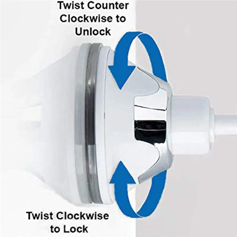 RMWIN-Square Flexible Gooseneck LED Lighted 10X Magnifier Makeup Mirror,Power Locking Suction Cup,Bright Diffused Light