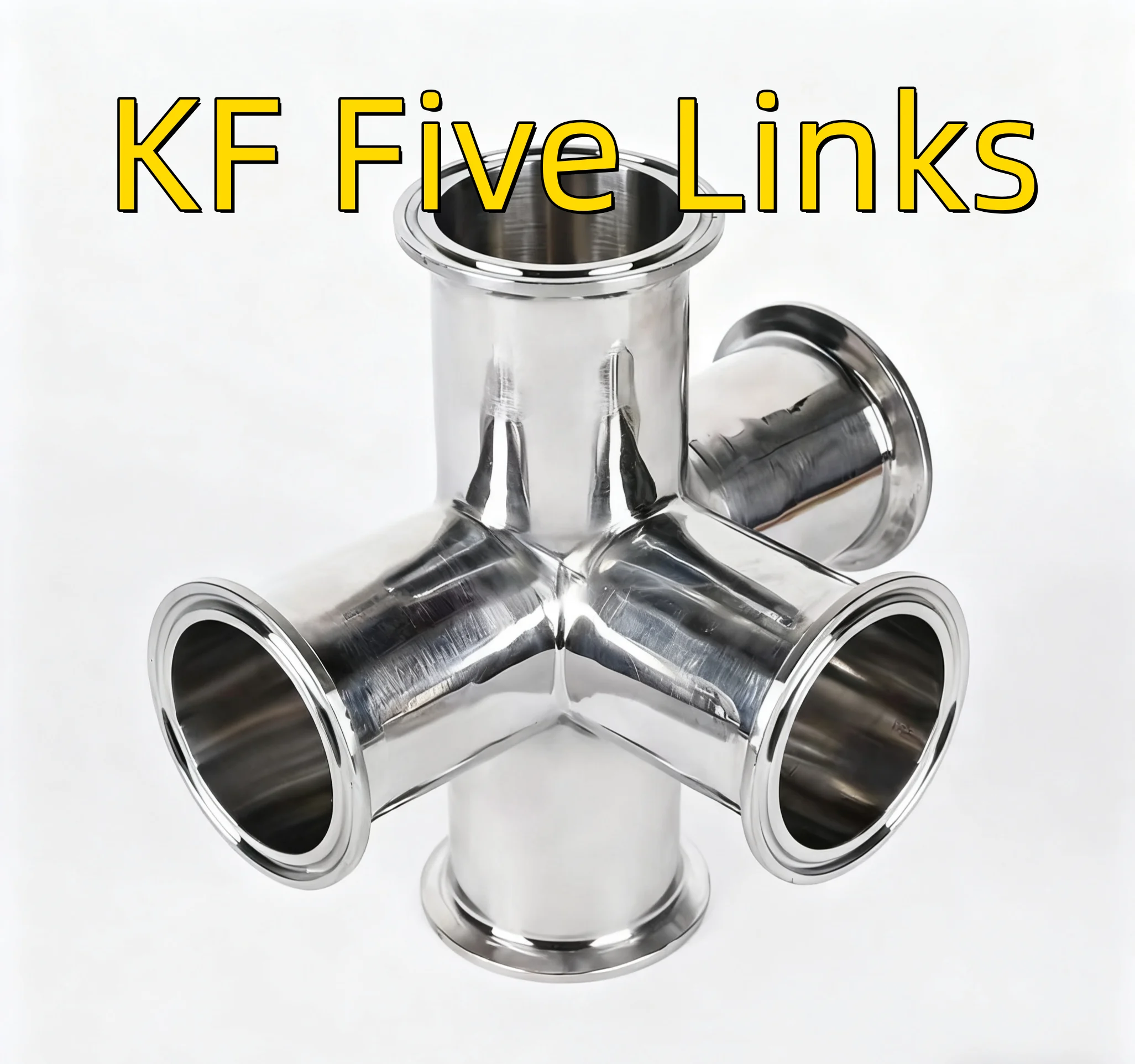 KF16,KF25,KF40,KF50,KF and other diameter five way quick flange fittings,(products need to be customized, please be patient)，304