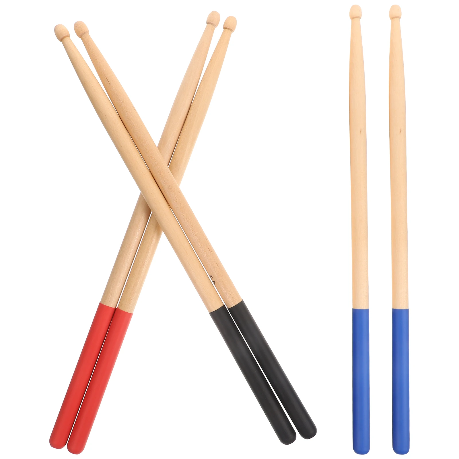 

5A Maple Drumsticks Lightweight Portable 3 Pairs Electronic Drumming Musical Instruments Wood Practical Percussion Sticks