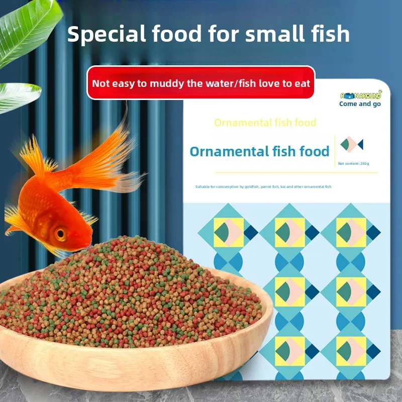 

Run Around Multi-Species Fish Food - All-in-One Diet for Community Tanks with Goldfish, Guppies & Koi