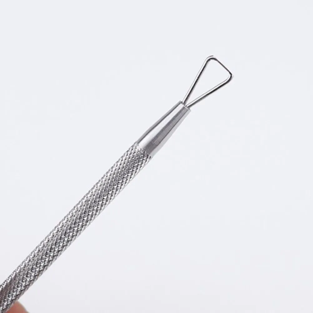 3Pcs Premium Stainless Steel Cuticle Pusher Set Double-Sided Nail Prep Tool for Uv Gel Acrylic Application Cuticle Shaping