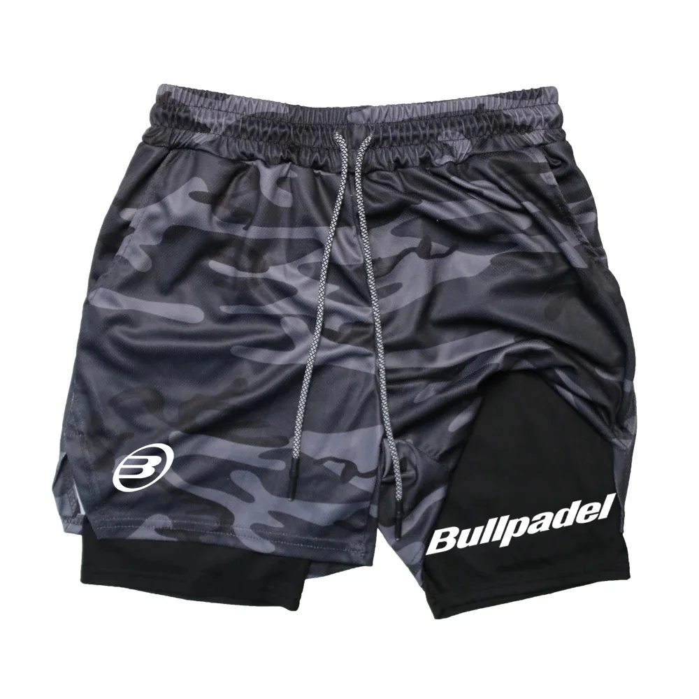 New Men\'s Bullpadel Sport Shorts Summer Male Breathable Tennis Shorts Quick-Drying Badminton Trousers Outdoor Running Sportwear