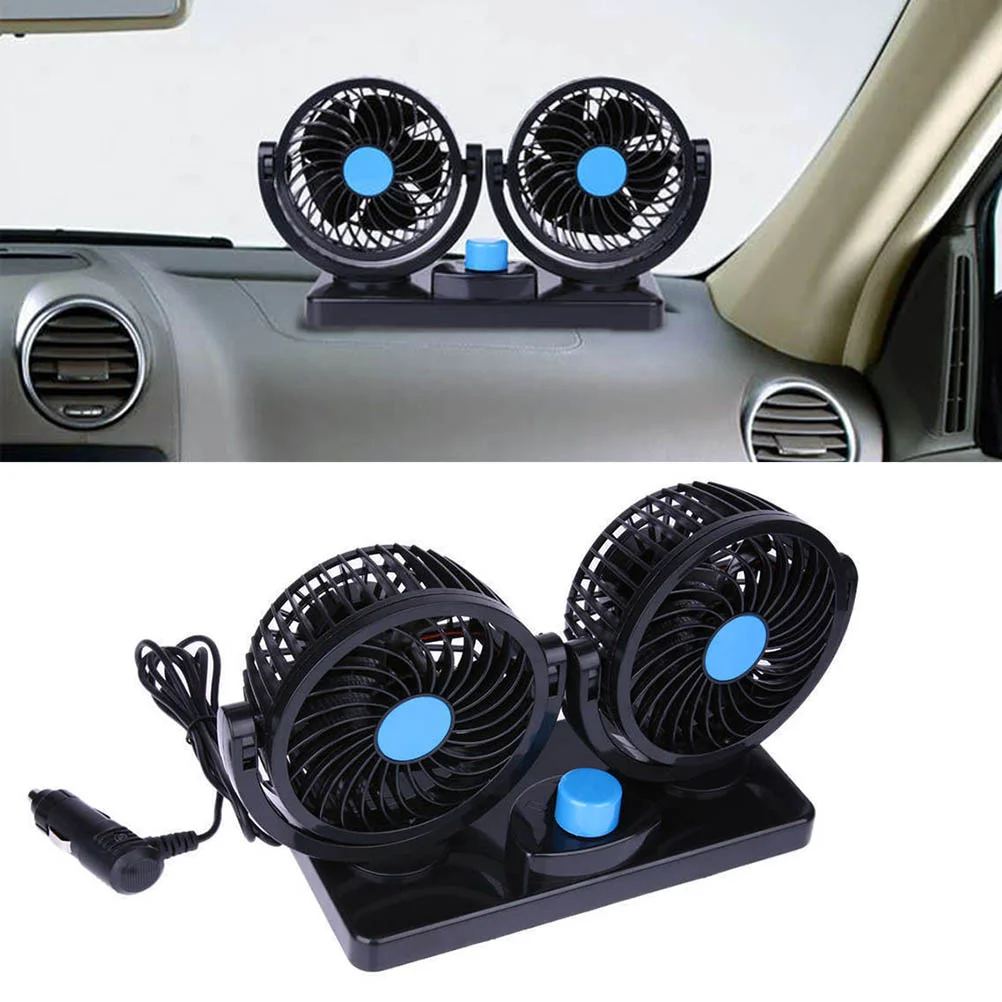 12 V Car Air Conditioning Portable Fan for Auto Shake Your Head Automatic Cooling 12v