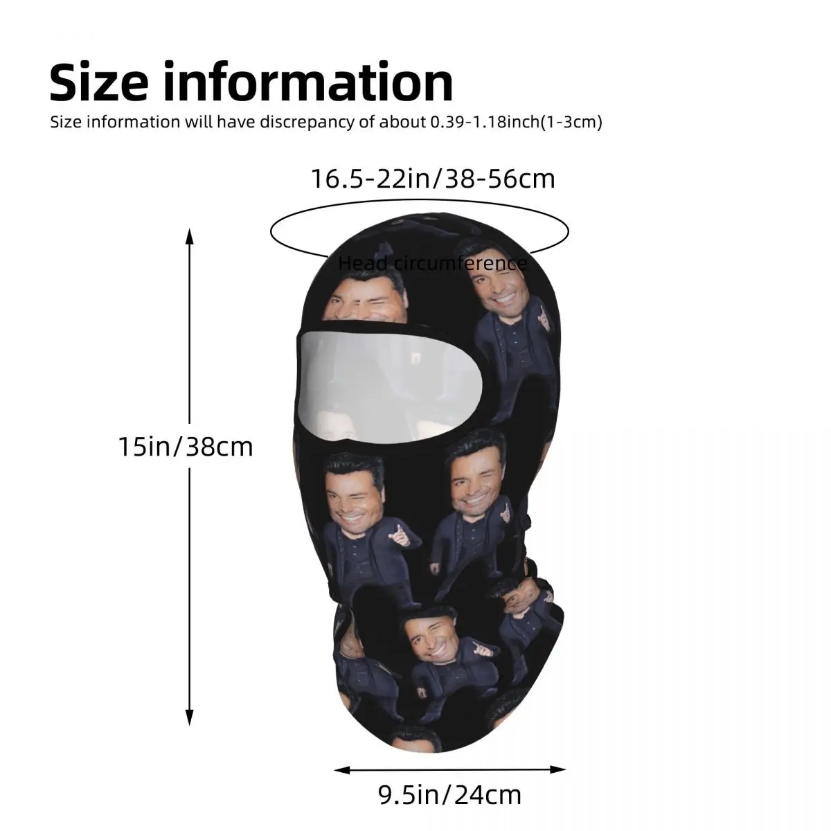Chayanne Chiquito Meme Breathable Thin Balaclava Full Face Mask Sun Protection Neck Gaiter For Motorcycle Cycling - view 4
