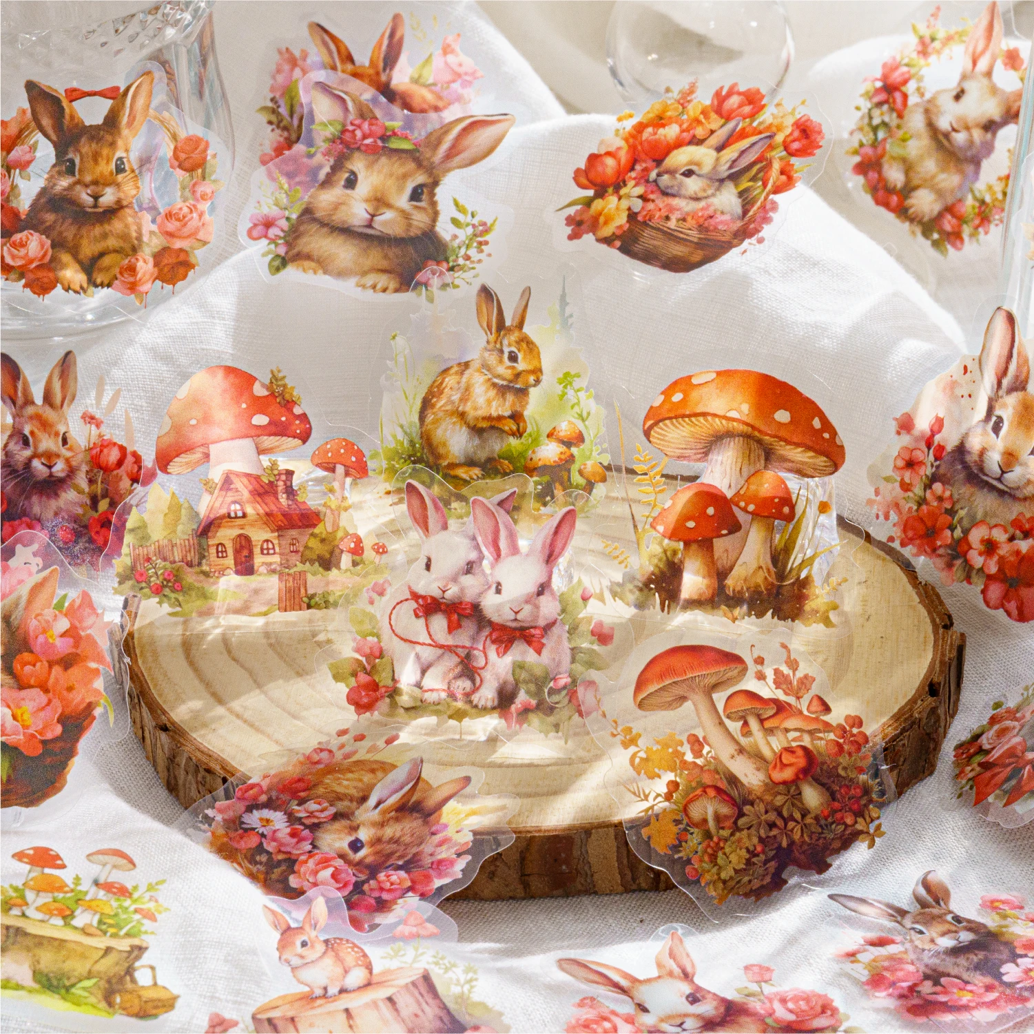 8Packs/Lot Bos Ranch Serie Retro Papieren Bericht Huisdier Sticker