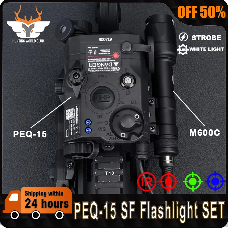 

WADSN PEQ PEQ-15 nylon AR15 Flashlight M300 M600C SF M600 Flashlight