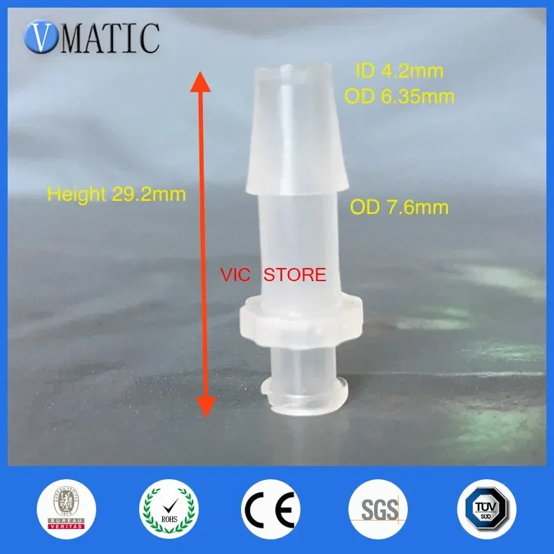 Free Shipping 1/4 Inch Barb Female Luer Tapered Syringe Fitting (Polyprop) ,Luer Lock Tapered Connector