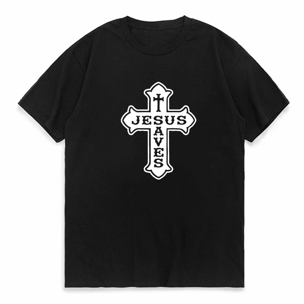 Design Russian Orthodox Cross Gold Christ Icon Glow T-Shirt Quirky Loose T Shirt For Men Male O Neck Camisas Cool Top Tee