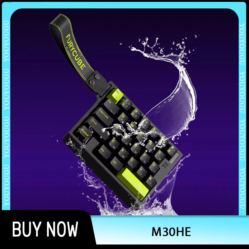 

FURYCUBE M30HE Single-handed Magnetic Switch Keyboard Wired FPS E-sports Gaming Keyboard 0.1ms Ultra-low Latency Custom Pc Gamer