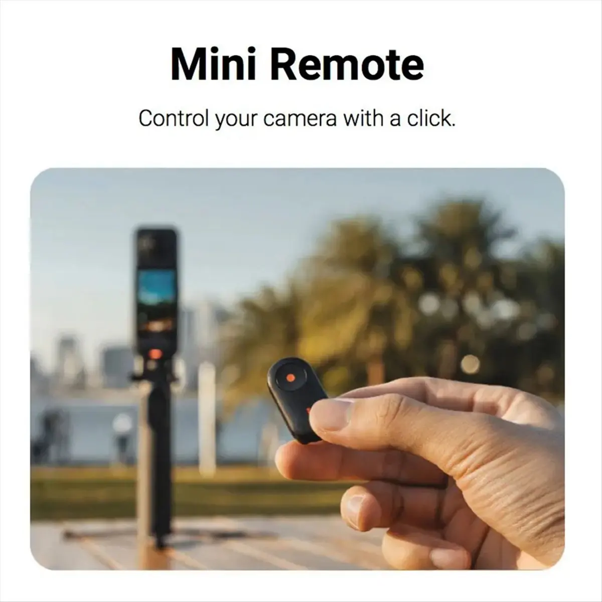 Goodprice For Insta360 X4 Bluetooth Mini Remote for Insta360 X5 / X4 / Ace Pro 2 / GO 3S Insta 360 Accessories