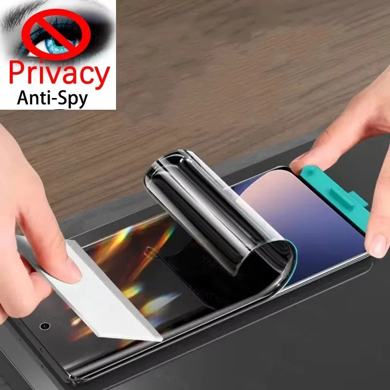 1-4PCS Anti-Spy Screen Protectors For Samsung A56 5G A36 5G A55 A54 A15 A05 A35 A16 A26 A06 A24 A05s A25 Privacy Hydrogel Film view 4