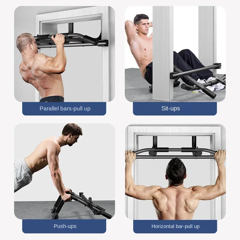 Multifunctionele Deur Op Enkele Parallelle Staven Binnendeur Muur Frame Enkele Parallelle Staven Pull-Up Home Fitness Apparatuur