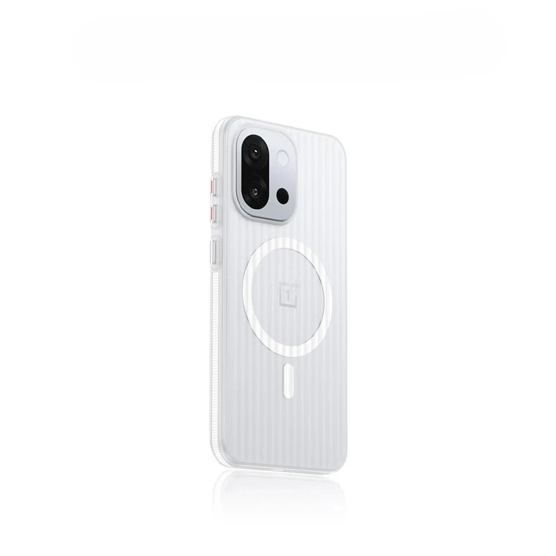 Etui na OnePlus 15 15R Luxury Grating Magsafe PC Back Cover przyjemne w dotyku, kompatybilne z ładowaniem bezprzewodowym Funda dla OnePlus 15r — zdjęcie produktu 3