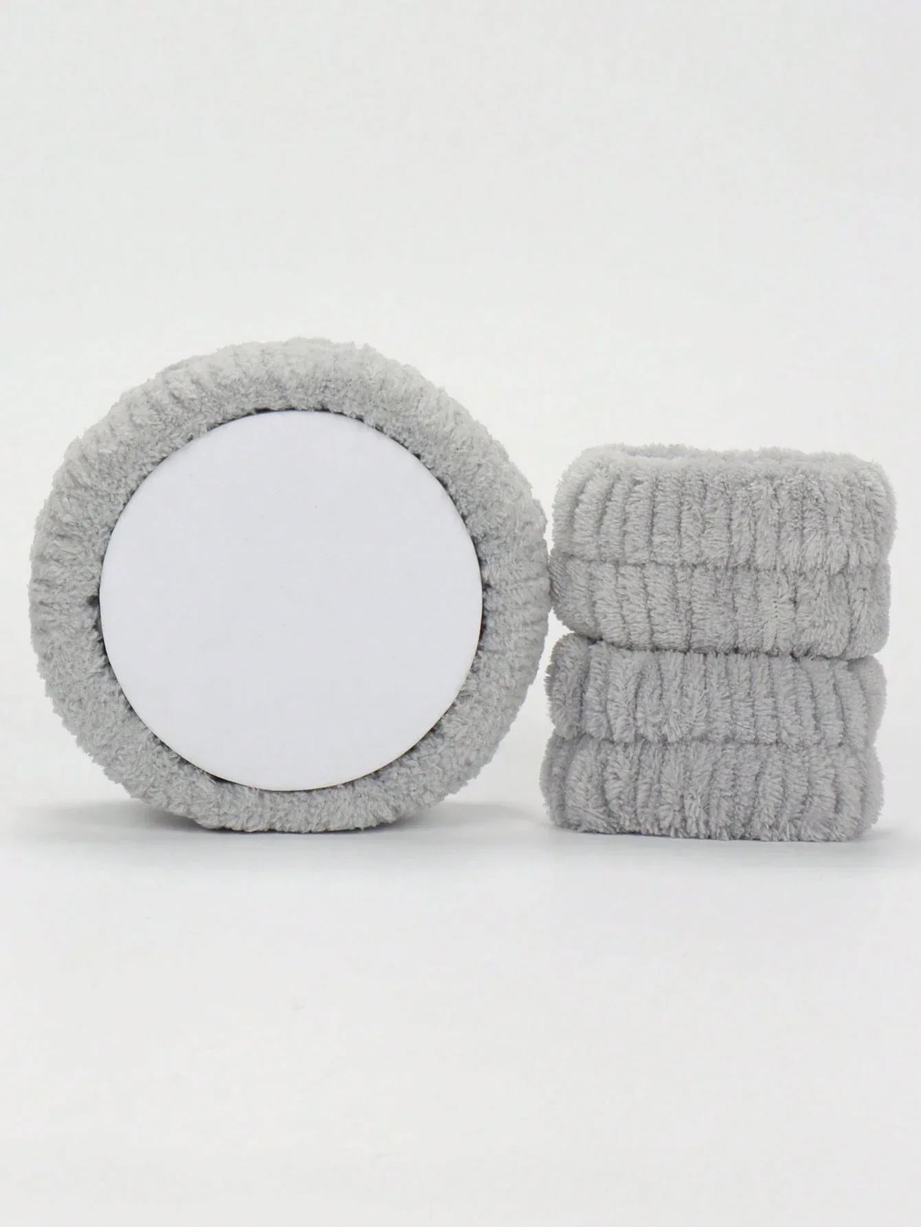 

3pcs Headband And Wristbands Set For Facial Cleansing Makeup Travel