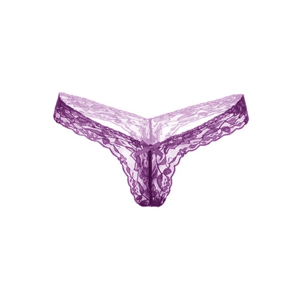 Sweet T Back Lace Panties Mesh Seamless Lace Thong Underwear Transparent Lingerie Honeymoon