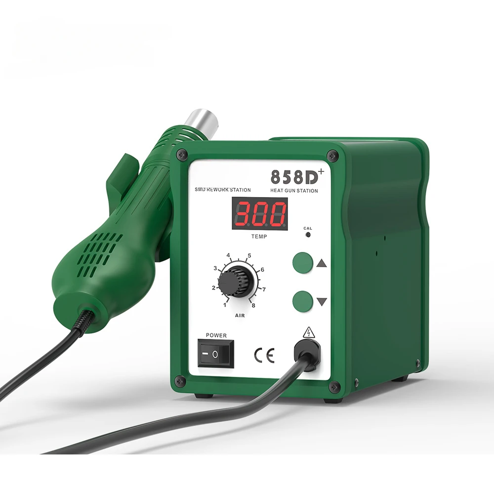 

858D+ y Soldering Desoldering Hot Air Gun Rework Station for iPhone/Smartphone Mobile Repair Tool