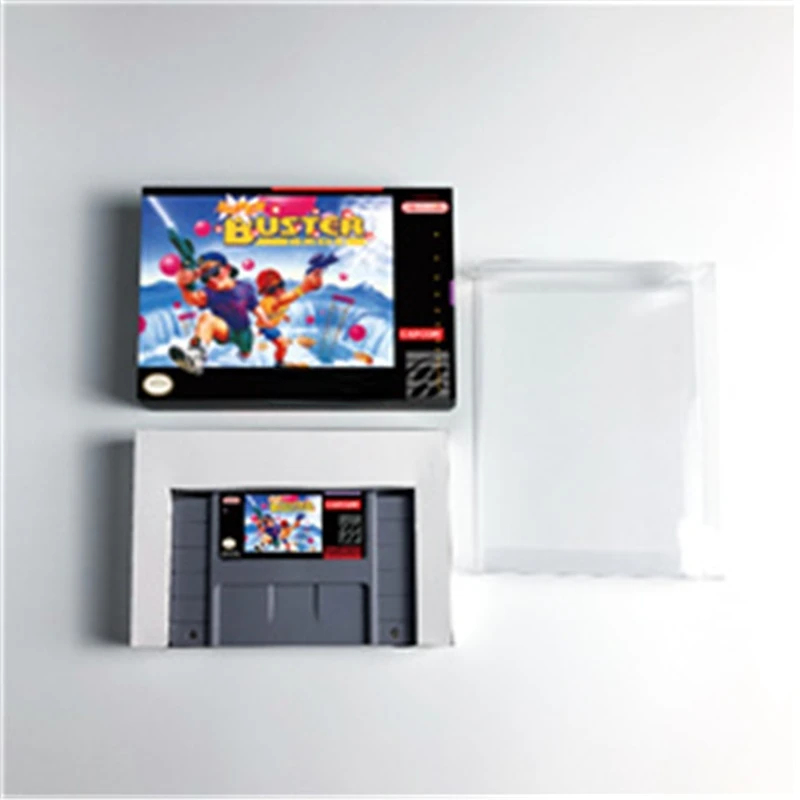 لعبة Super Buster Bros Action لـ SNES USA EUR 16 BitRetro لعربة ألعاب الفيديو هدية للأطفال