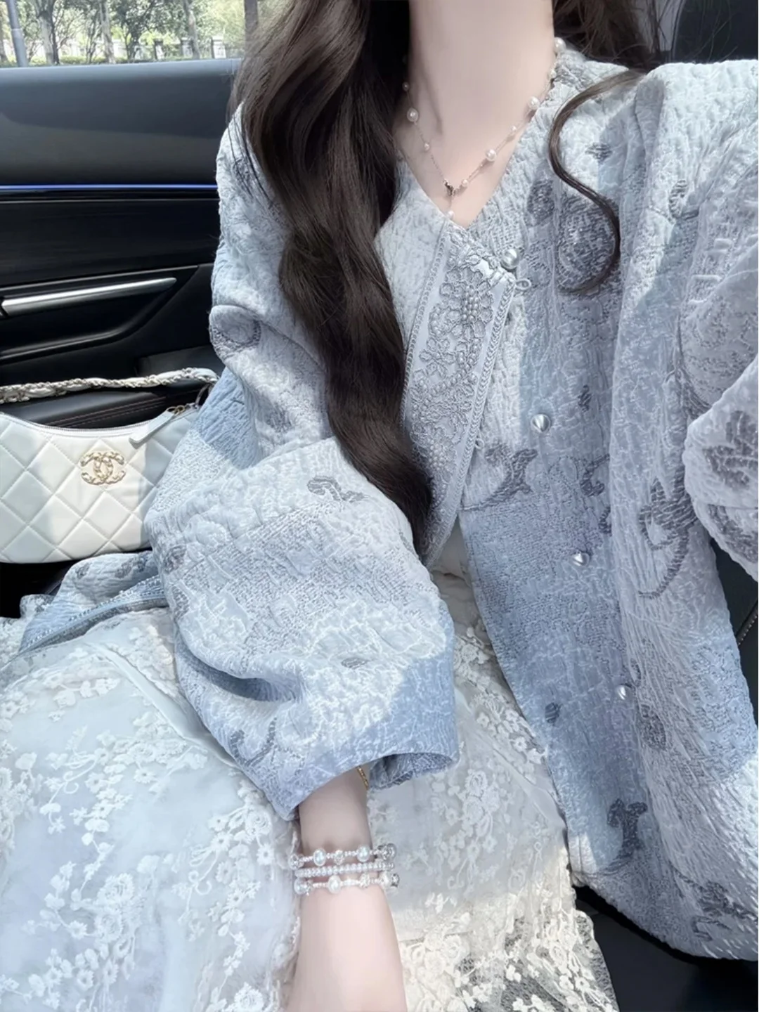 

New 2026 Autumn Chinese Style Embroidered Jacket and Lace Skirt Set Women's Fashion Ensemble Casual Wear for Adults