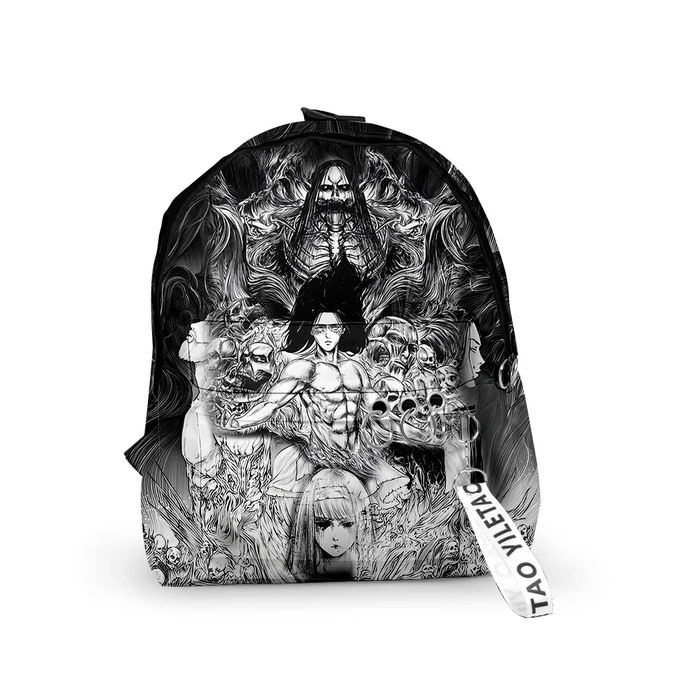 

Popular Attack on Titan eren yeager Backpacks Boys/Girls School Bags 3D Print Keychains Oxford Waterproof Cute Small Backpacks