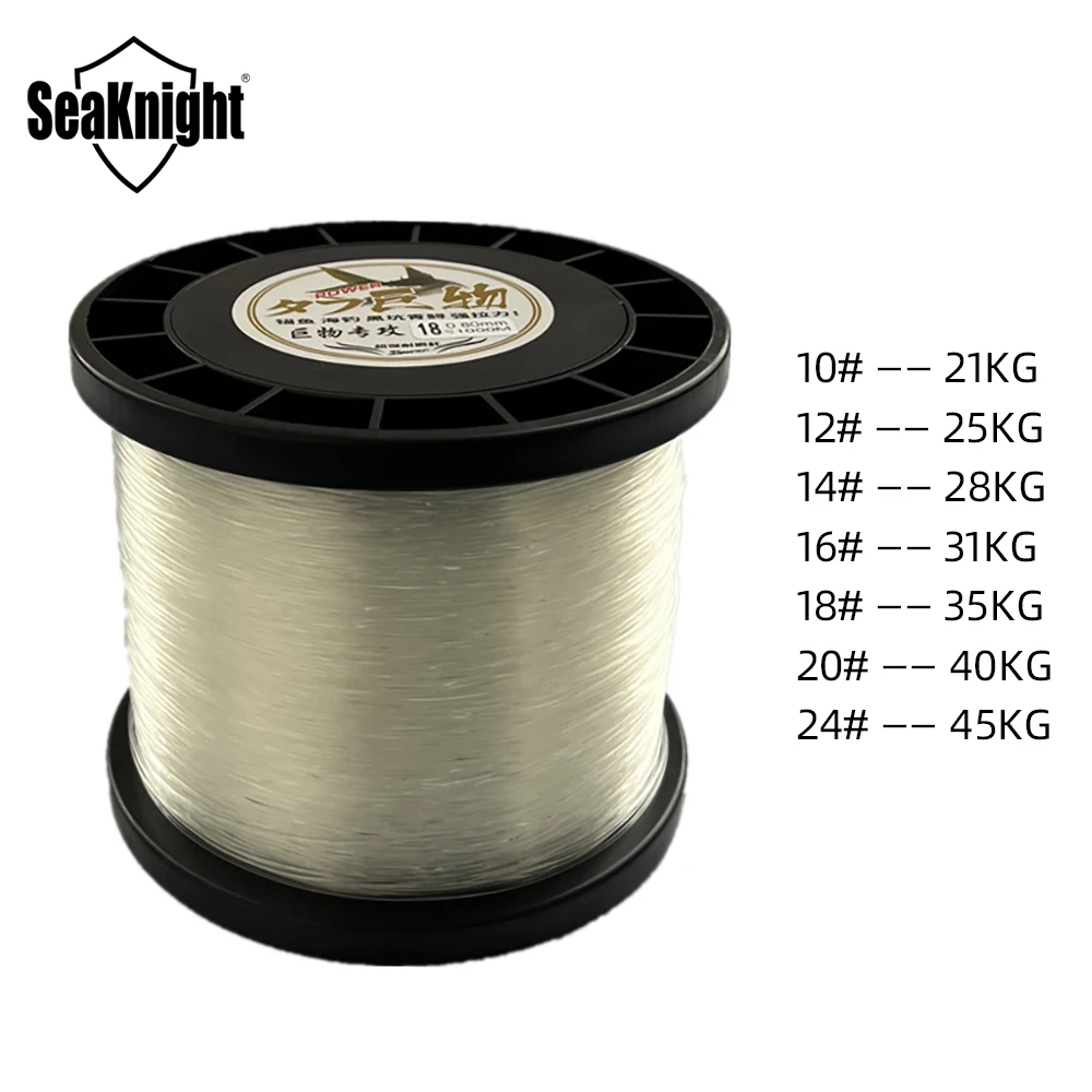 SeaKnight Nylon Fishing Line Full 1000M Japan High Quality Monofilament Carp Line 10#-24# 21KG-45KG Deep-Sea Fishing Tackle Line